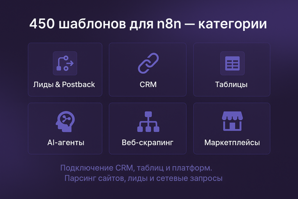 450 JSON-шаблонов для n8n