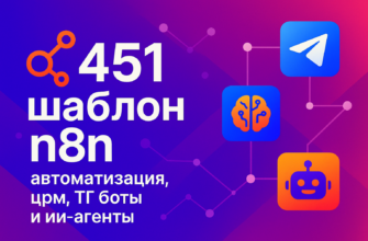 451 шаблон n8n: автоматизация, црм, ТГ боты и ИИ-агенты 451 шаблон n8n: автоматизация, црм, ТГ боты и ИИ-агенты