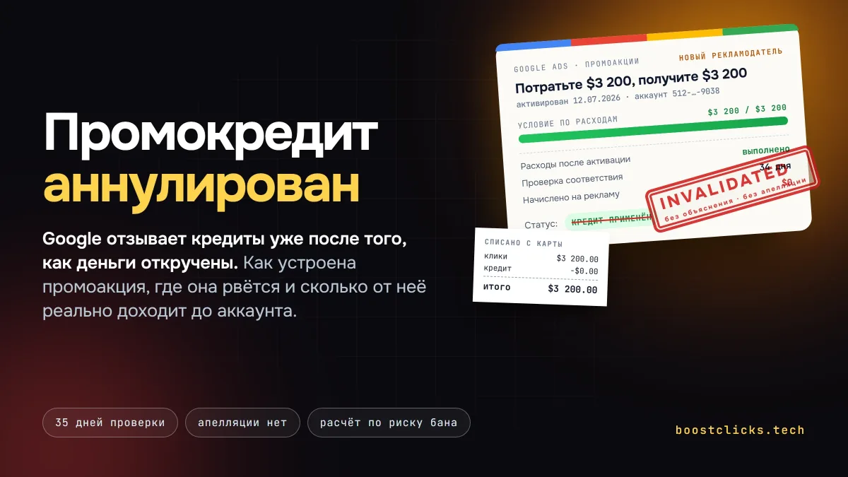 Google аннулирует промокредиты после спенда: как устроена промоакция и сколько от неё доходит до аккаунта Google аннулирует промокредиты после спенда: как устроена промоакция и сколько от неё доходит до аккаунта
